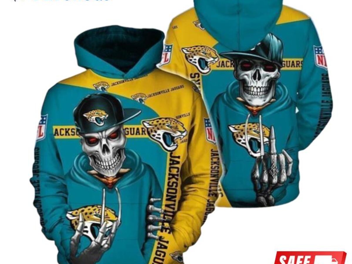 Jacksonville Jaguars Football 3D Hoodie Death Nfl Logo 3D