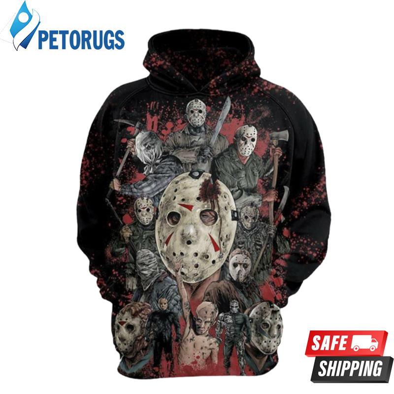 Jason Voorhees Friday The 13Th Horror Movies Horror Movies 20134 3D Hoodie