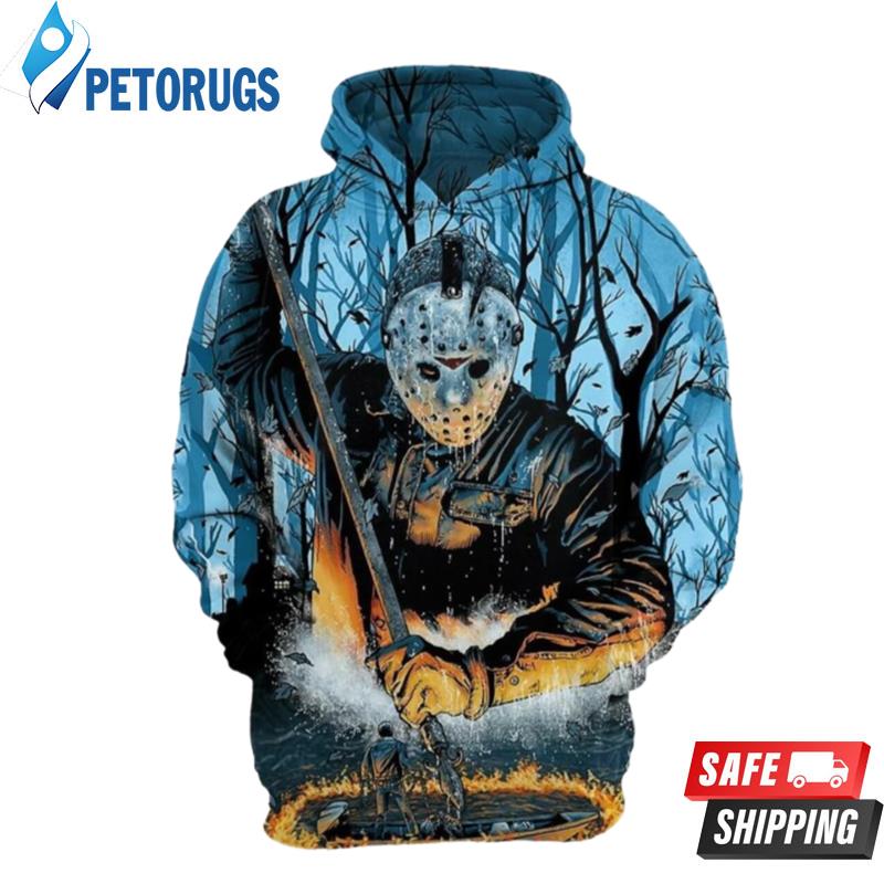 Jason Voorhees Friday The 13Th Horror Movies Movies 20144 3D Hoodie