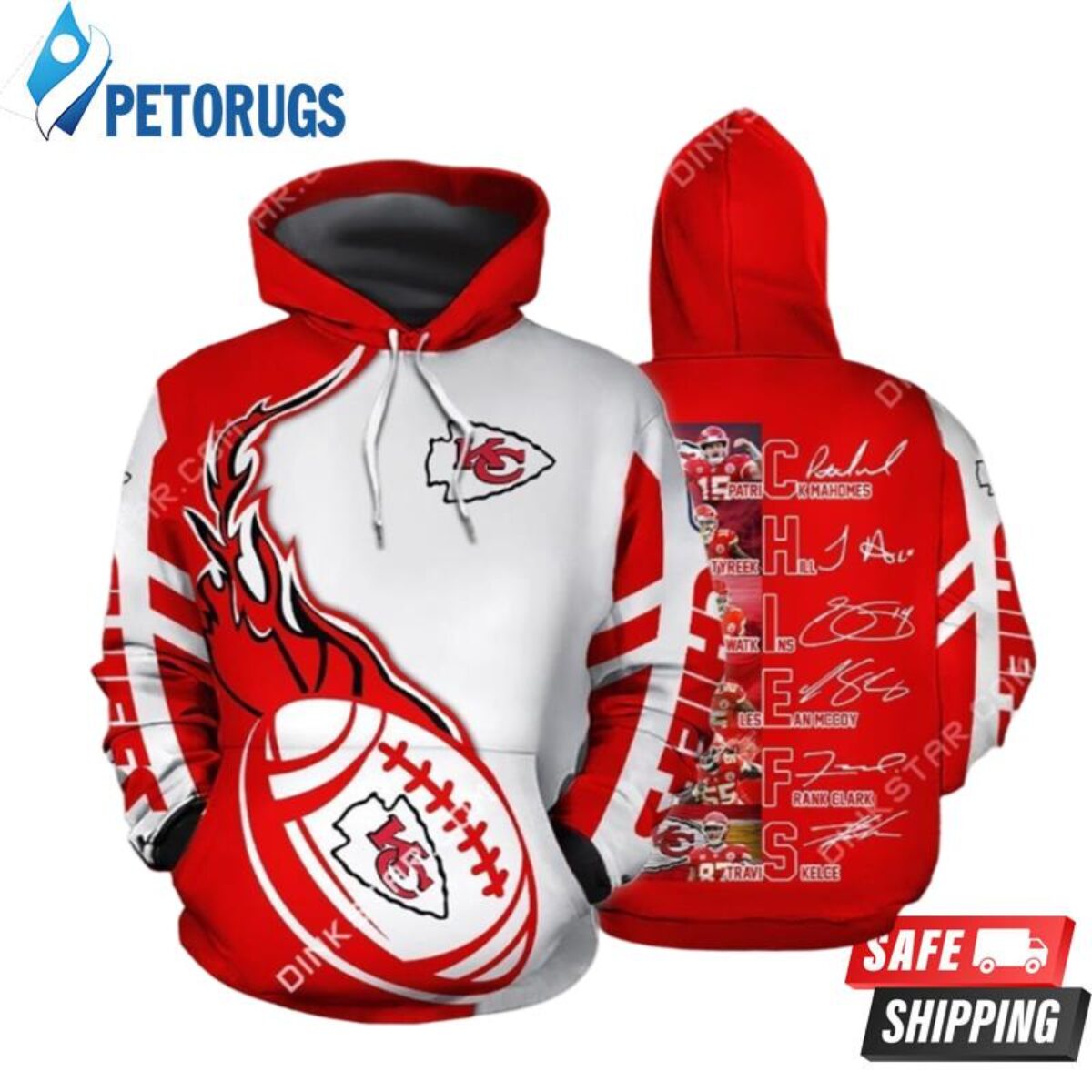 3D Print Kansas City Chiefs Sweater NFL Football Fans Ugly Christmas Sweater  Christmas Gift For Men And Women