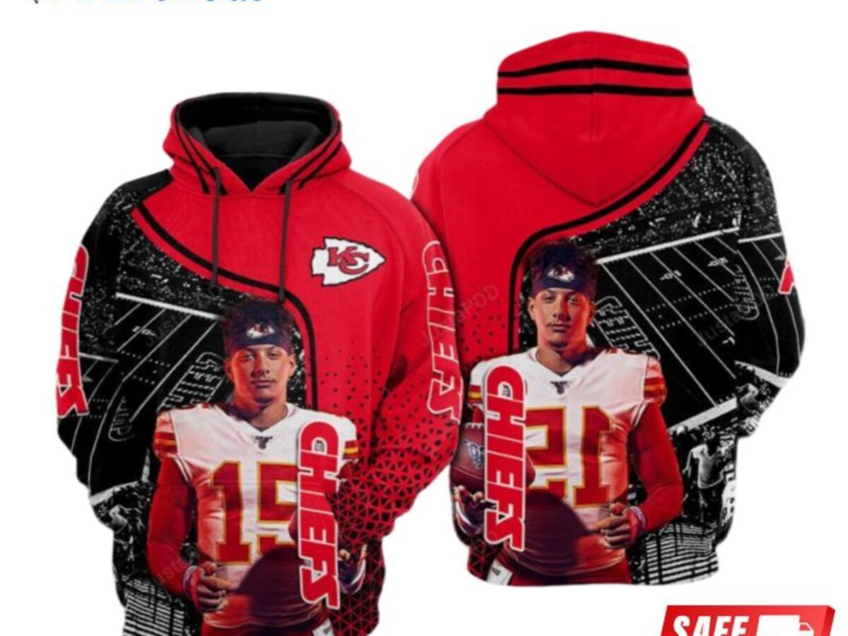 Kansas City Chiefs Patrick Mahomes hockey Style Hooded sweatshirt