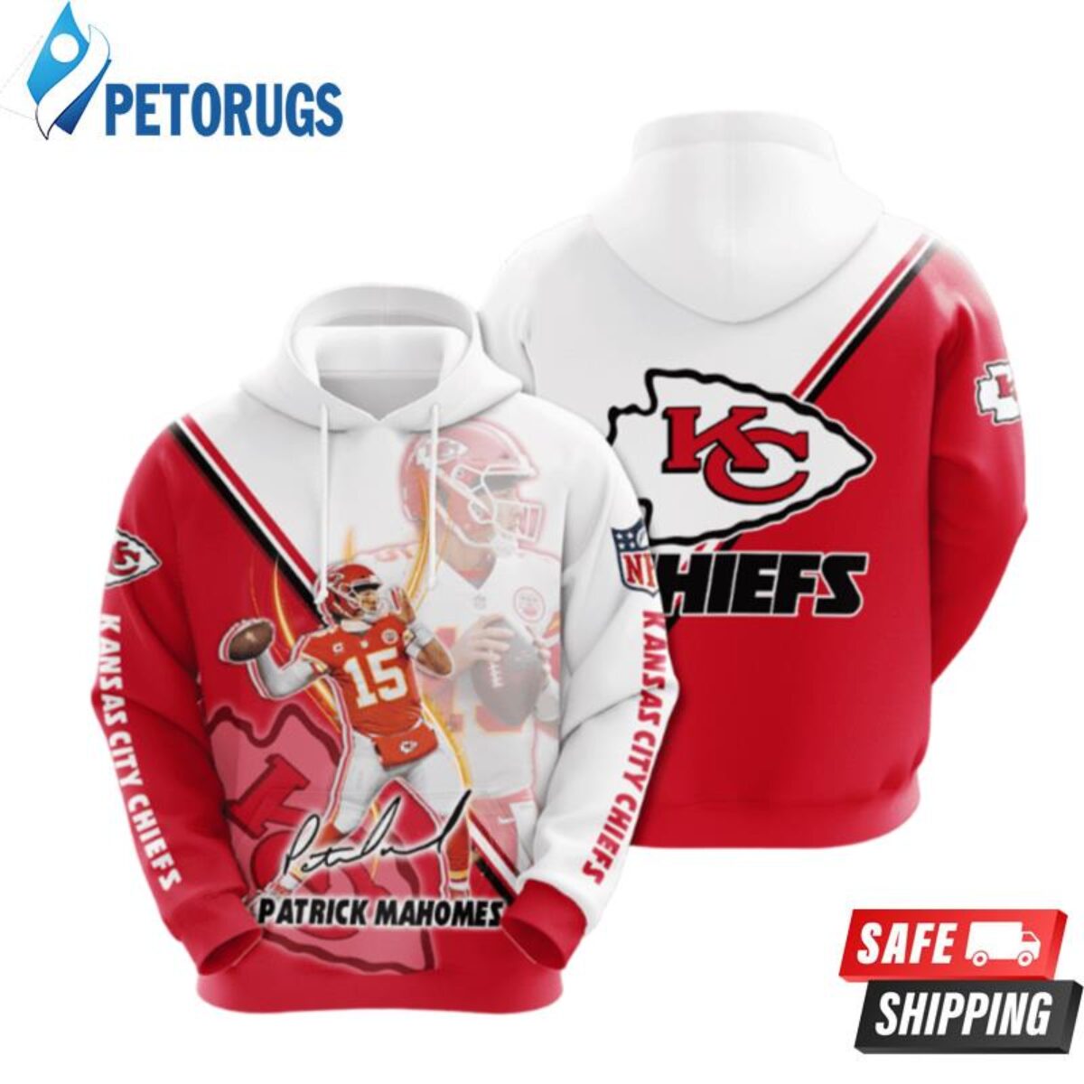 Mahomes 15 Dog Jersey Hoodie 