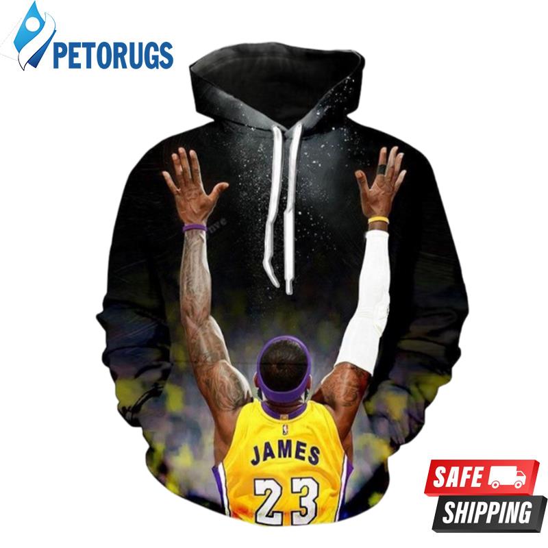 Lebron James Lakers And Pered Custom Lebron James Graphic 3D Hoodie