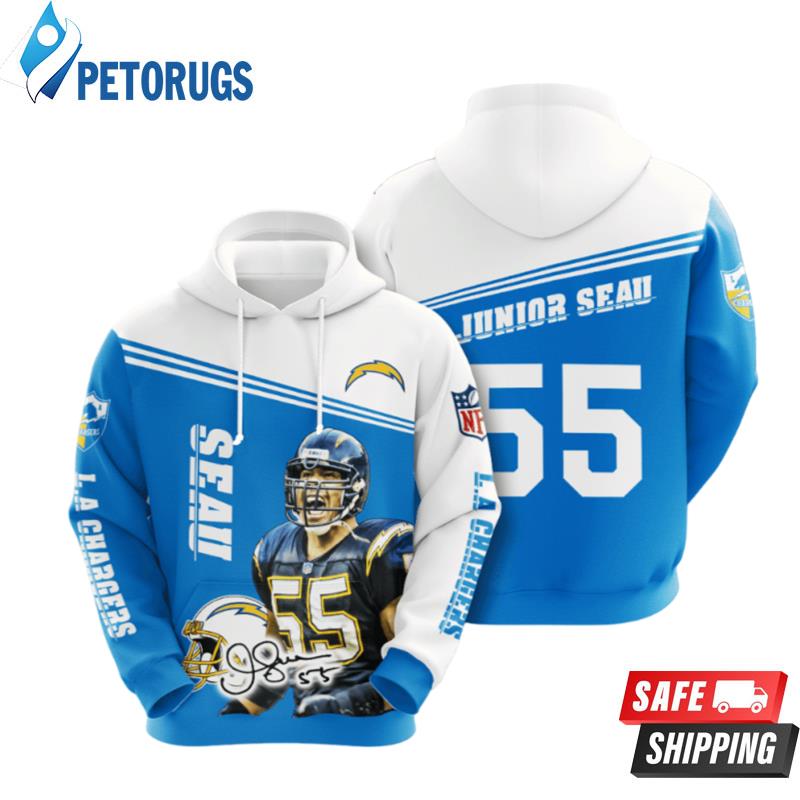 Los Angeles Chargers Junior Seau 3D Hoodie