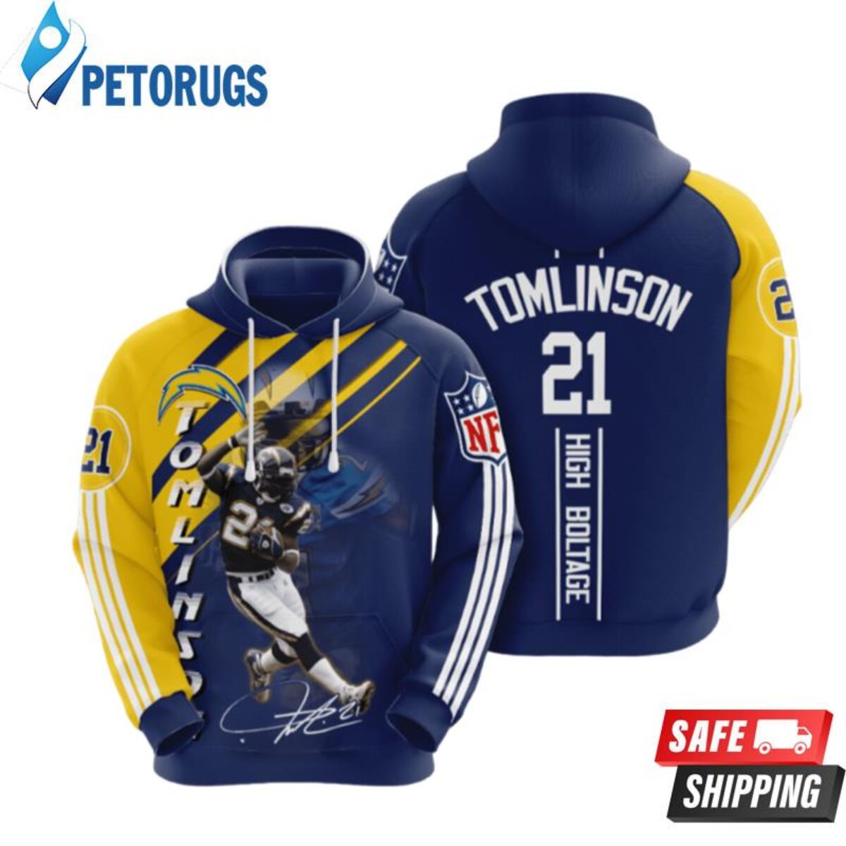 Nfl Los Angeles Chargers Men Women 3D Hoodie - Peto Rugs