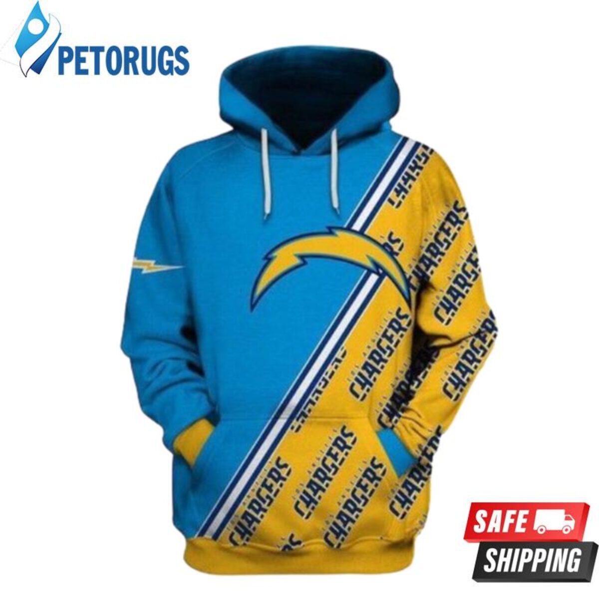 Los Angeles Chargers 3D All Over Print Zip Hoodie for Nfl Fans