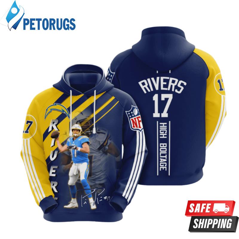 Los Angeles Chargers Philip Rivers 3D Hoodie