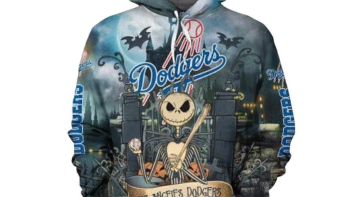 MLB Los Angeles Dodgers Blue White Hoodie, Zip Hoodie 3D All Over