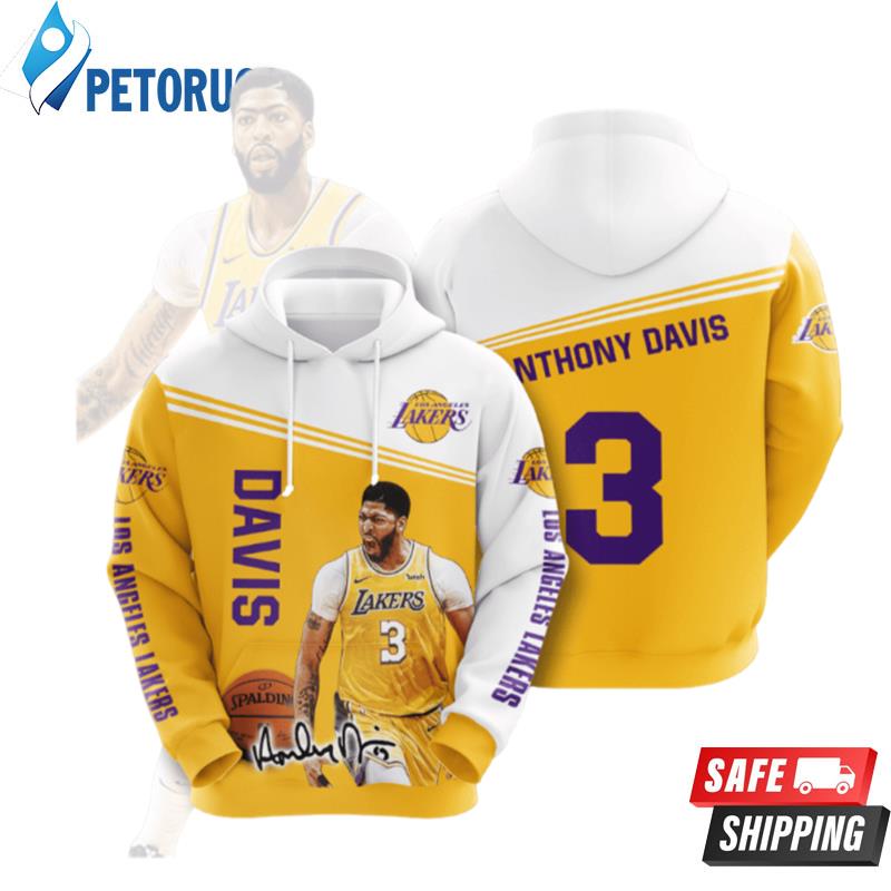 Los Angeles Lakers Anthony Davis 3D Hoodie