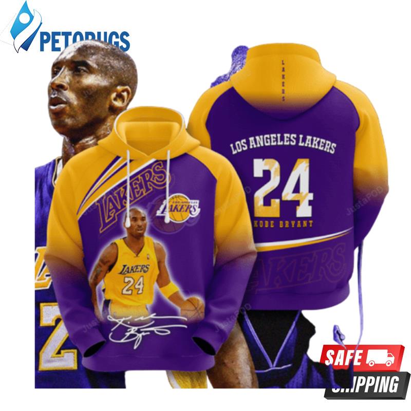 Los Angeles Lakers Kobe Bryant 24 Hoodie 3D All Over Print