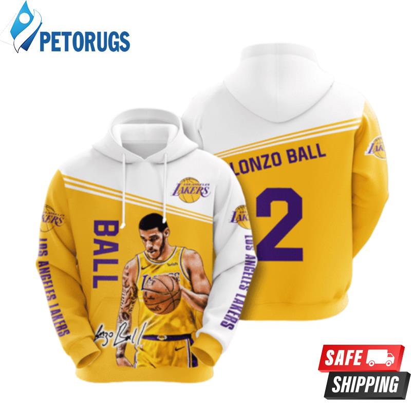 Los Angeles Lakers Lonzo Ball 3D Hoodie