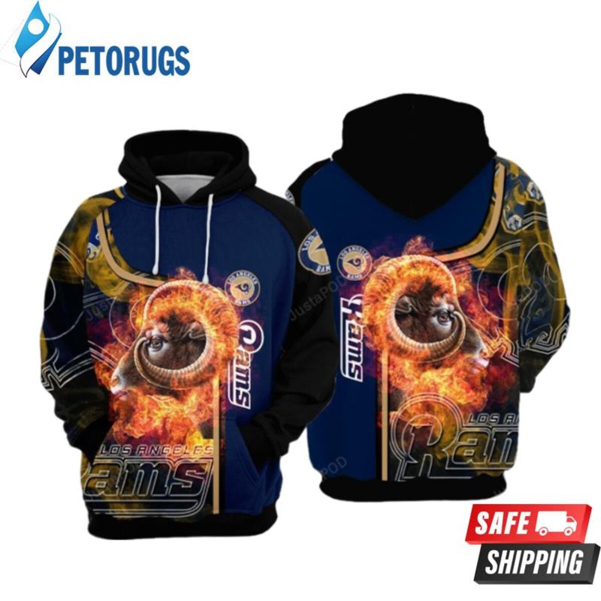 Los Angeles Rams New NFL American Football League Champion 3D Hoodie -  Beuteeshop