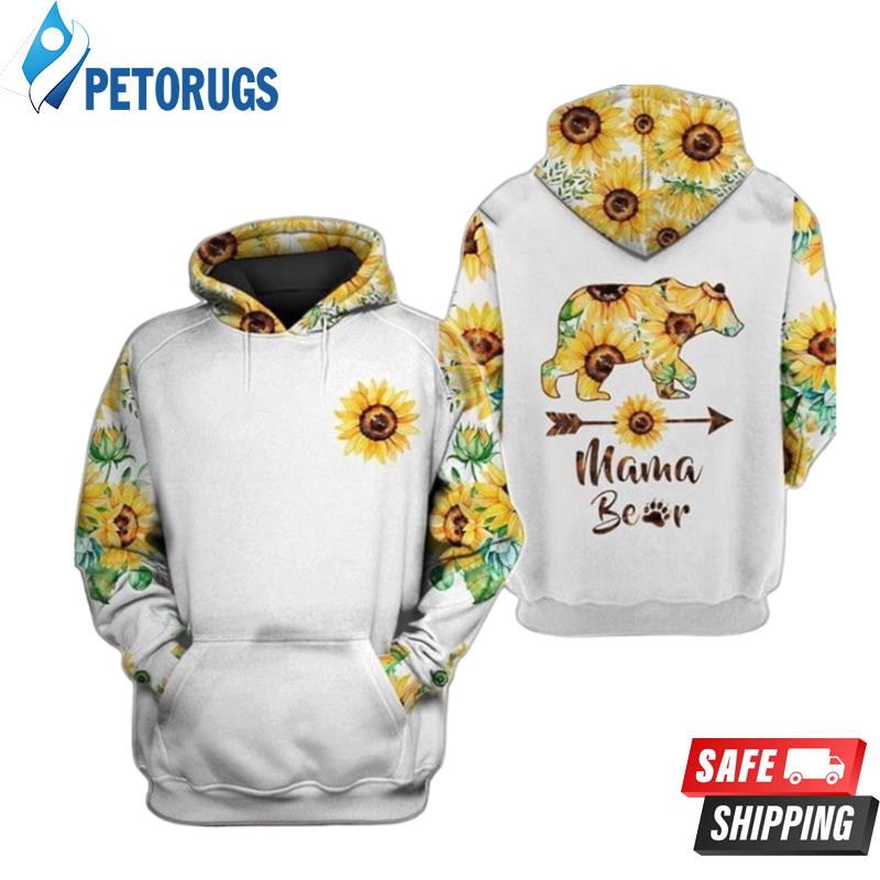 Mama Bear Sunflower For Bear Lover 3D Hoodie