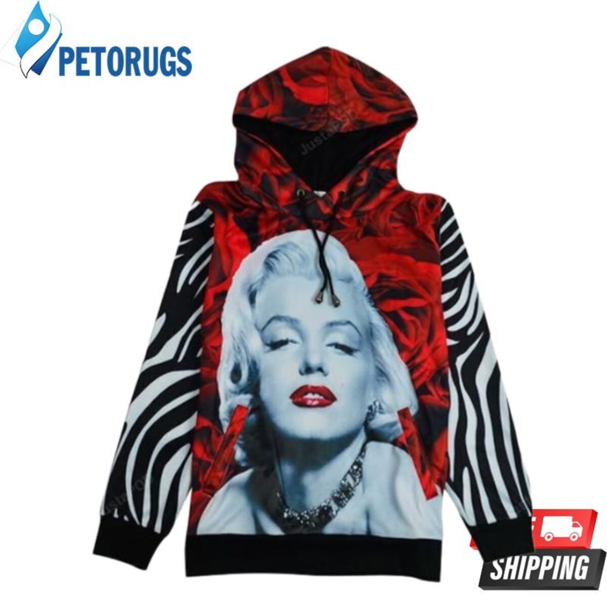 Marilyn monroe red top hoodie