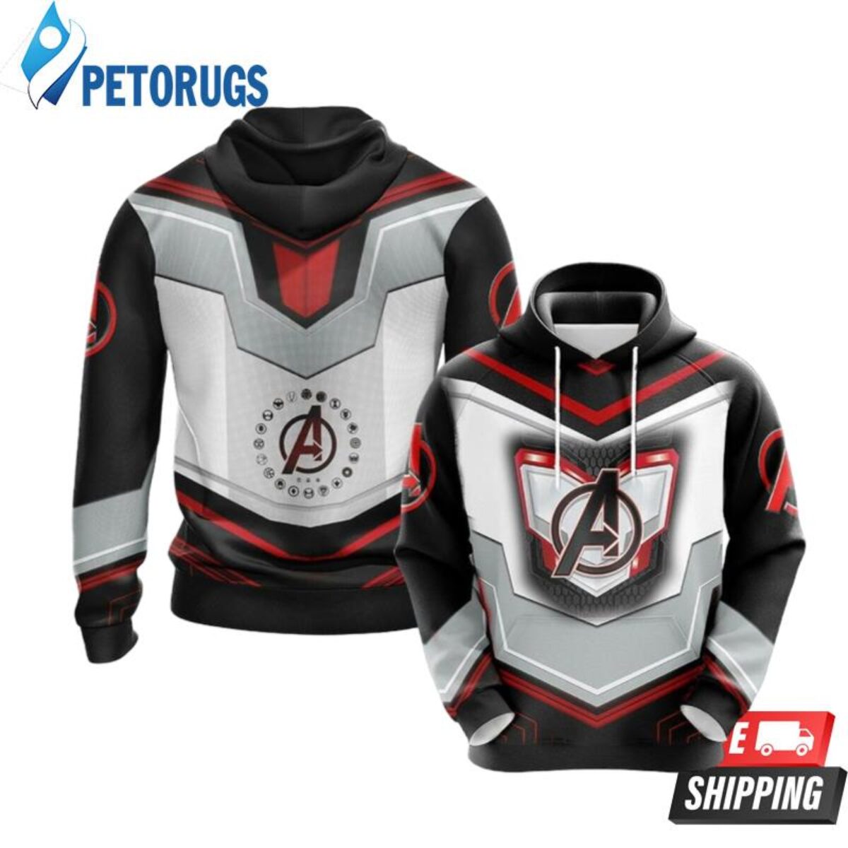 Marvel Avengers 2668 3D Hoodie Peto Rugs
