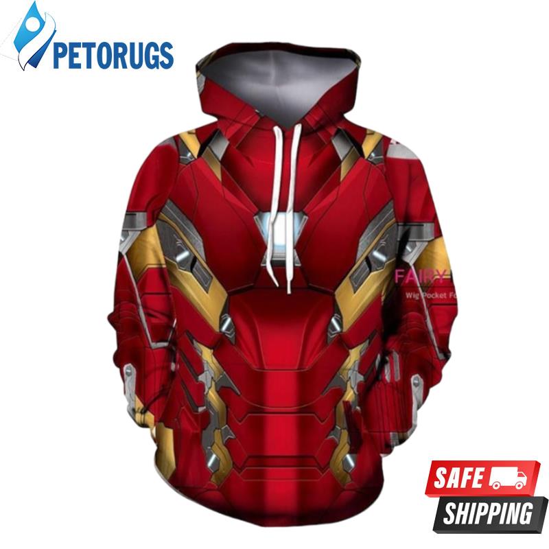 Marvel Iron Man 3D Hoodie - Peto Rugs