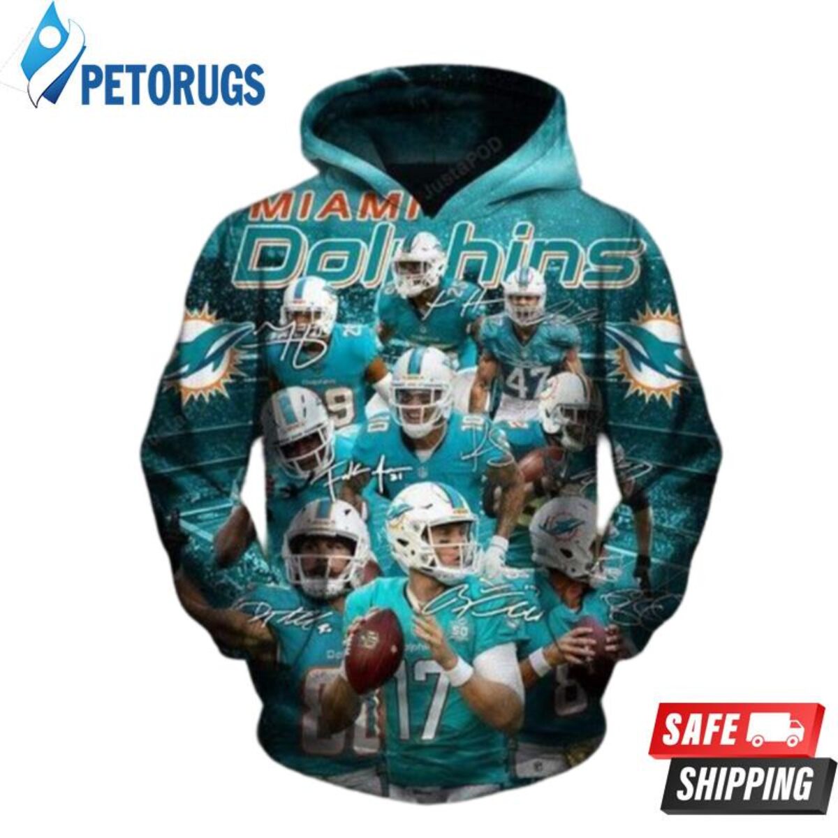 Miami Dolphins Nfl Miami Dolphins Apparel 19380 3D Hoodie - Peto Rugs