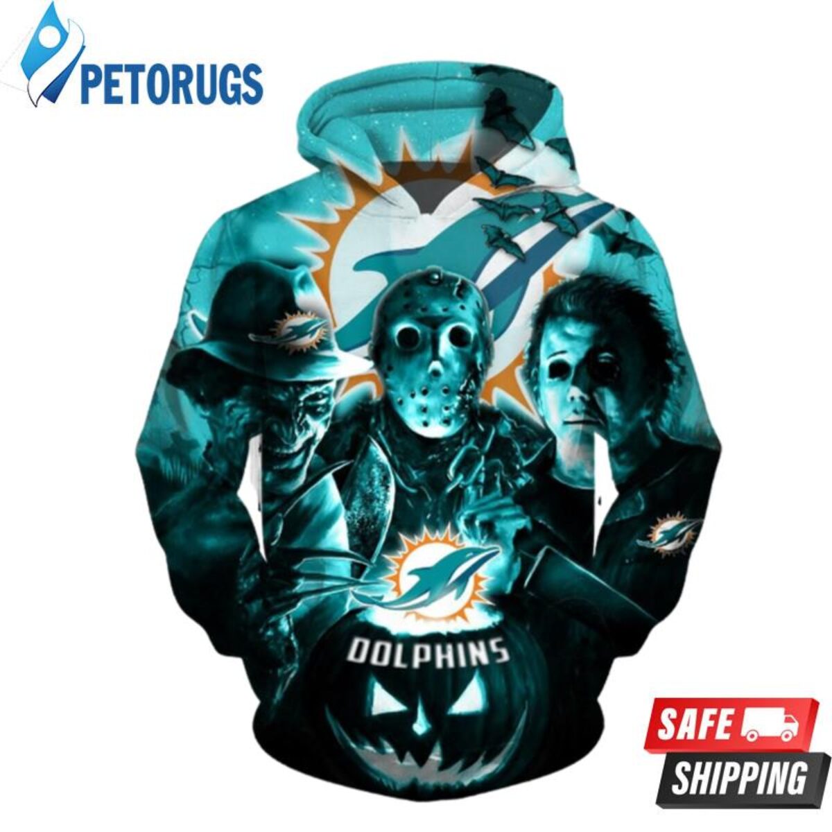 NFL Miami Dolphins Ryan Fitzpatrick Zipper 3D Hoodie All Over