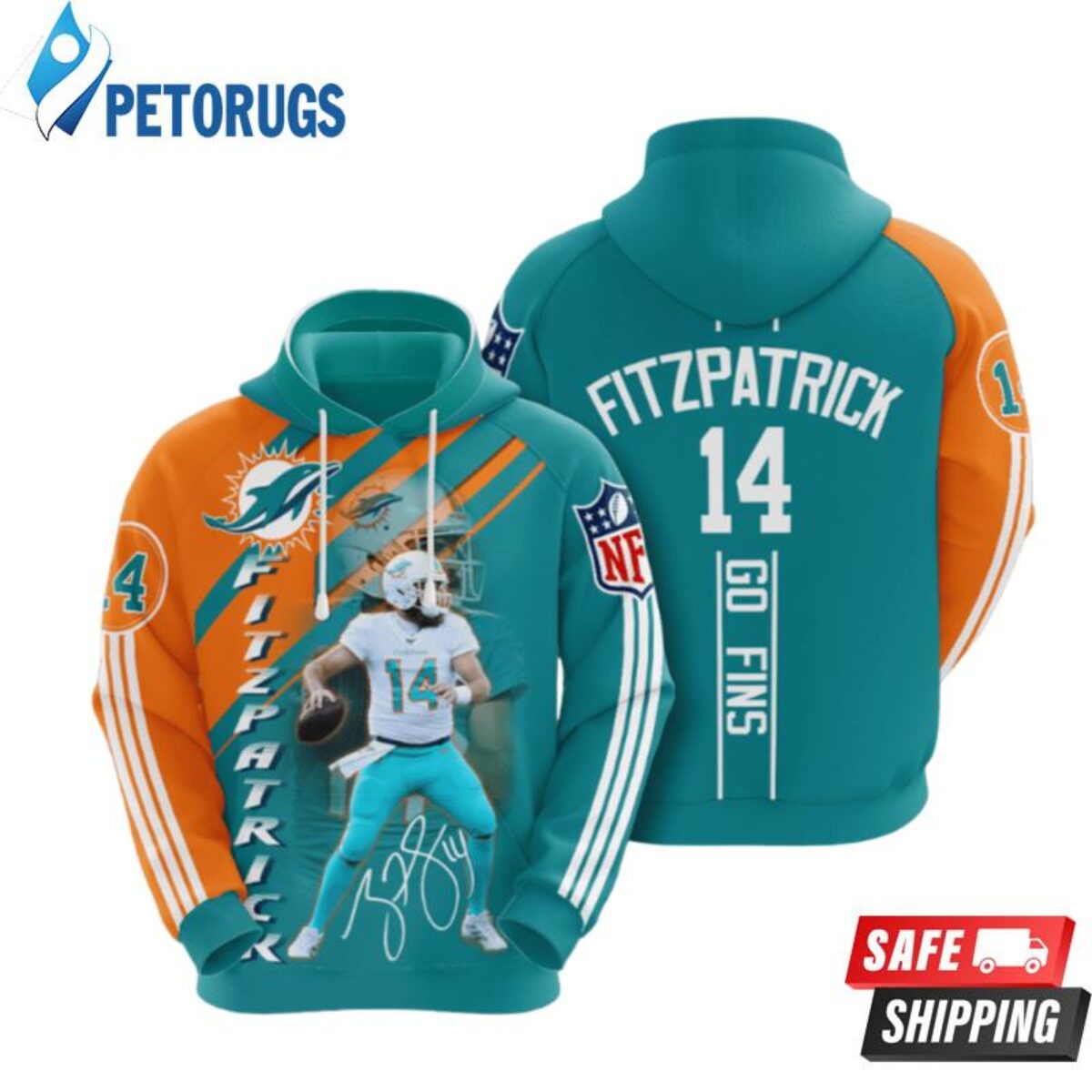 Miami Dolphins Nfl Miami Dolphins Apparel 19380 3D Hoodie - Peto Rugs