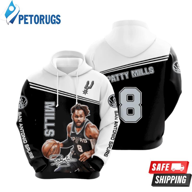 Mills San Antonio Spurs 3D Hoodie
