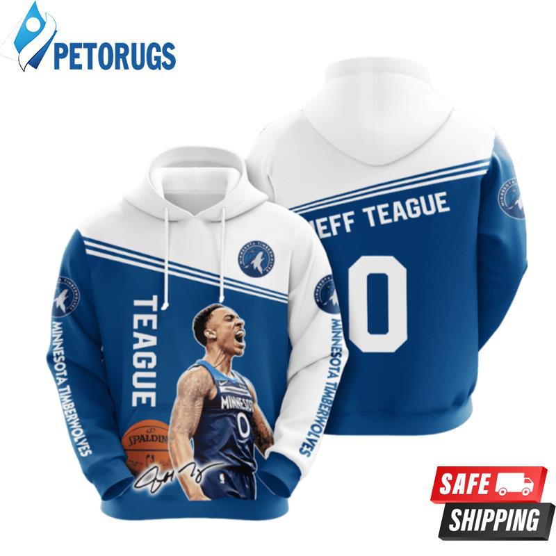 Minnesota Timberwolves Jeff Teague 3D Hoodie