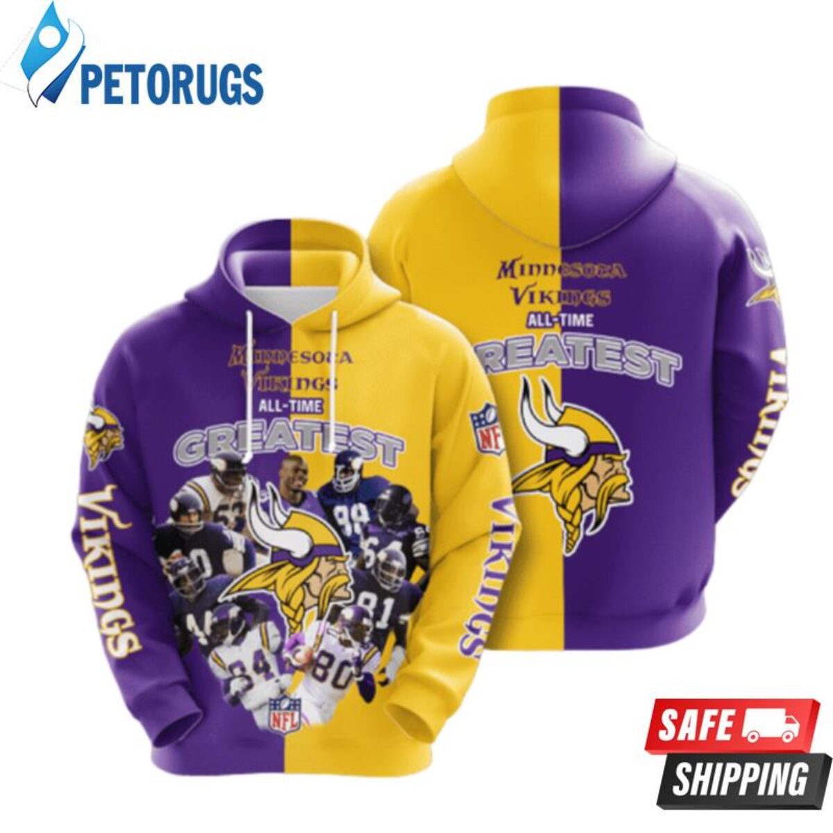 Minnesota Vikings Minnesota Vikings Nfl Minnesota Vikings Apparel 19663 3D  Hoodie - Peto Rugs