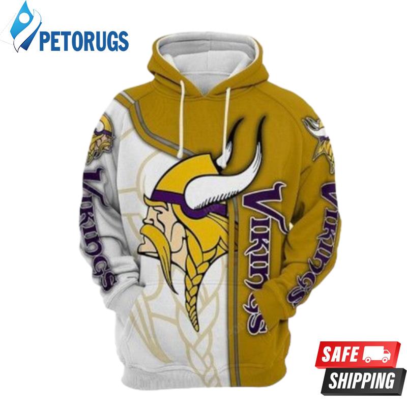 Minnesota Vikings Nfl Football Gold Minnesota Vikings Minnesota Vikings 3D Hoodie