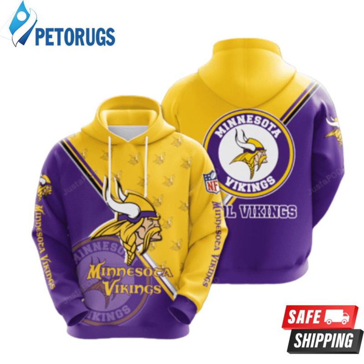 Minnesota Vikings NFL American Football League Champion 3D Hoodie