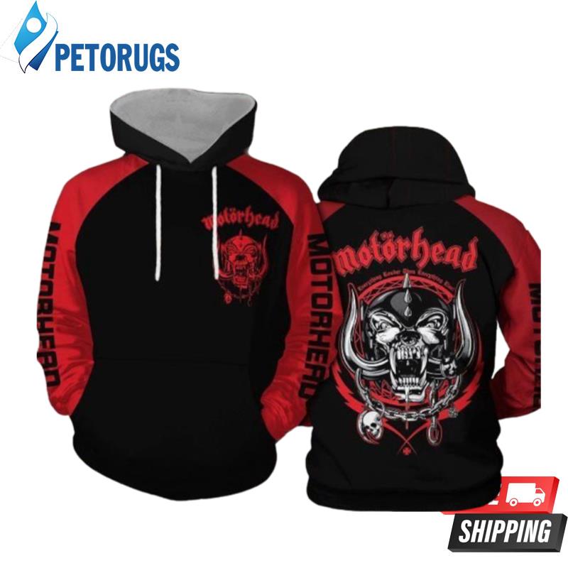 Motorhead Rock Band Logo 3D Hoodie - Peto Rugs