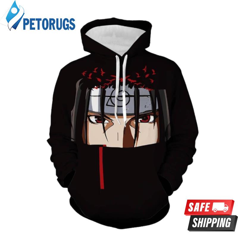 Naruto Itachi Uchiha 3D Hoodie - Peto Rugs