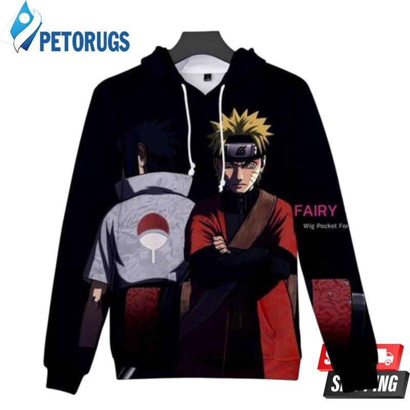 Naruto Uchiha Sasuke Uzumaki Naruto B 3D Hoodie