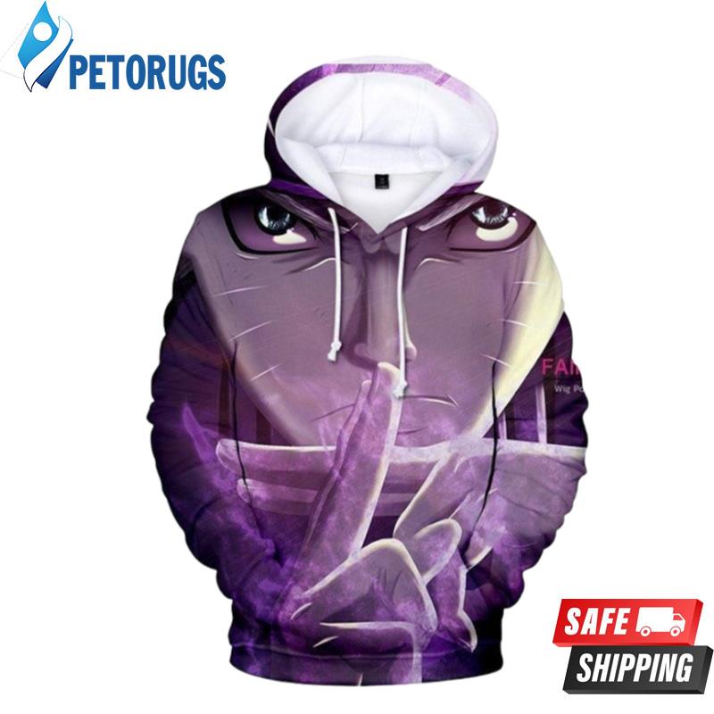 Naruto Uzumaki Naruto Purple 3D Hoodie