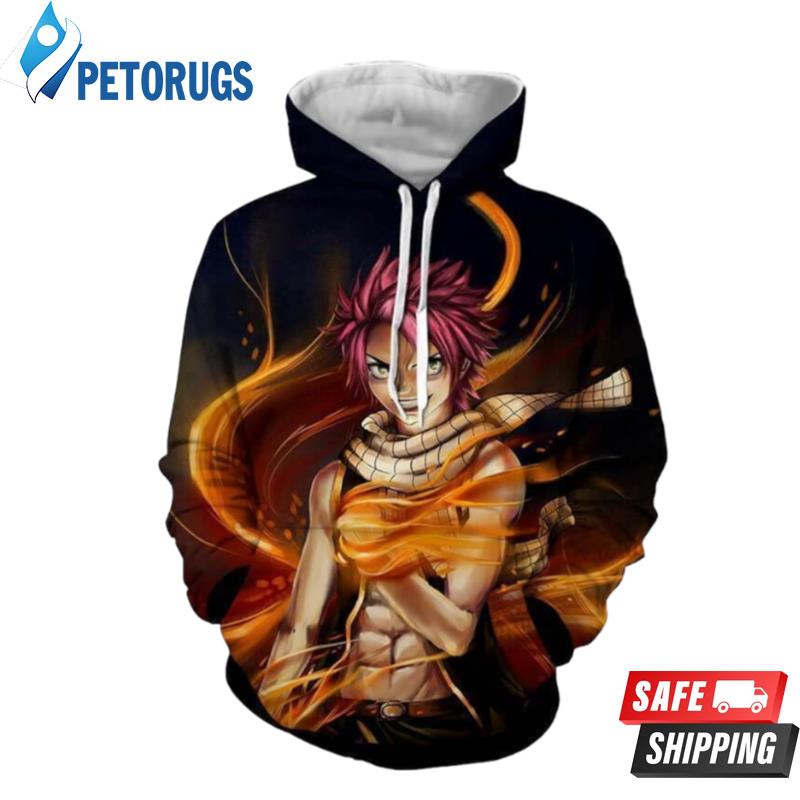 Natsu Dragneel Dragon Force Mode Fairy Tail 3D Hoodie - Peto Rugs