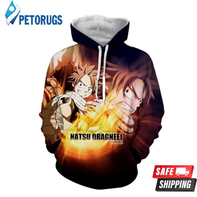 Natsu Dragneel Dragon Force Mode Fairy Tail 3D Hoodie - Peto Rugs