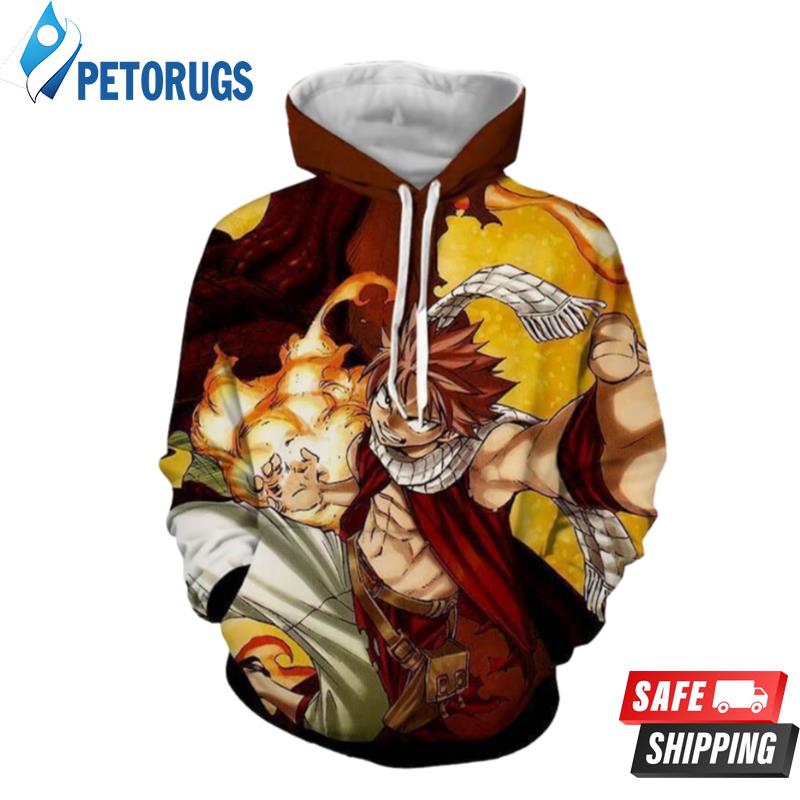 Natsu Dragneel Dragon Force Mode Fairy Tail 3D Hoodie - Peto Rugs