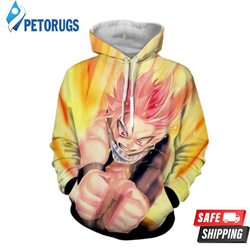 Natsu Dragneel Dragon Force Mode Fairy Tail 3D Hoodie - Peto Rugs