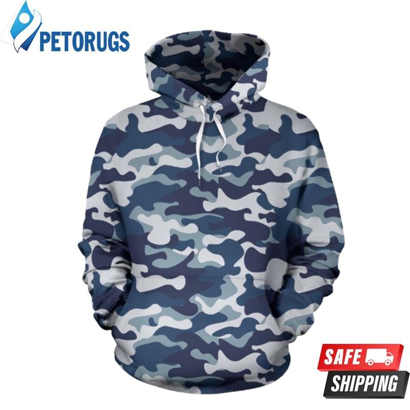 Dallas Cowboys Nfl Navy Camoflage 3D Hoodie - Peto Rugs