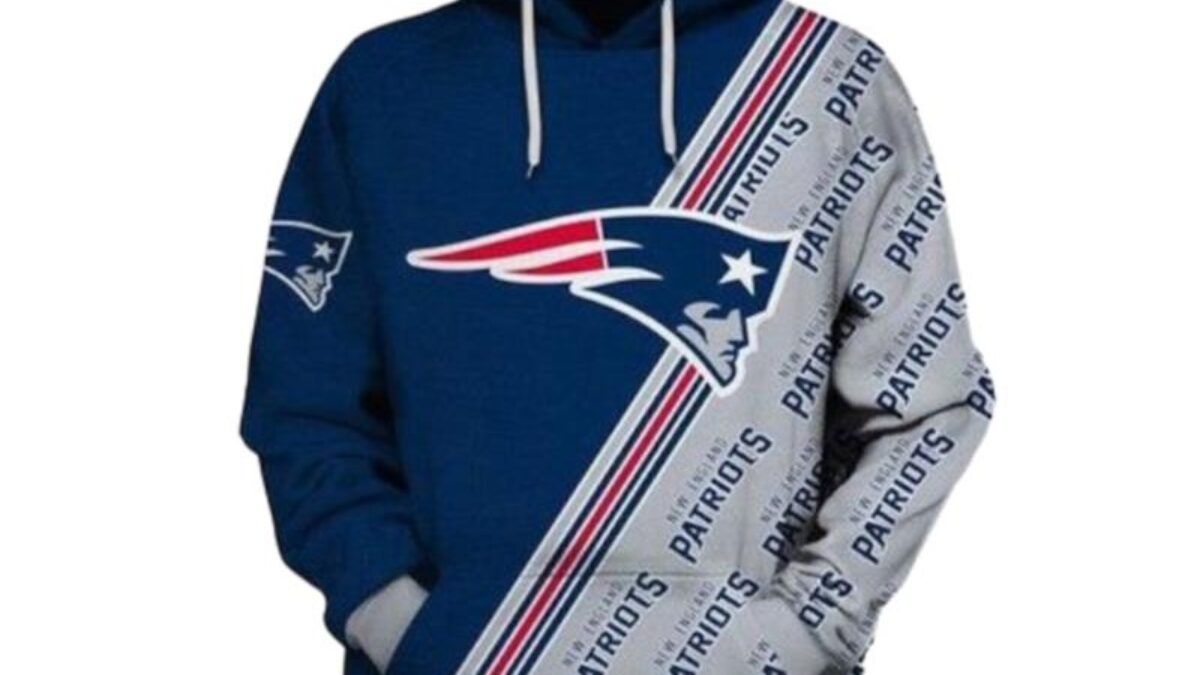 New England Patriots Nfl Football Blue White New England Patriots 3D Hoodie  - Peto Rugs