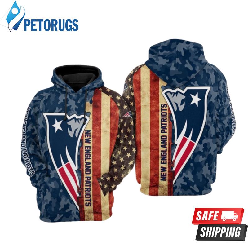 New England Patriots Nfl Football Camouflage New England Patriots 3D Hoodie  - Peto Rugs