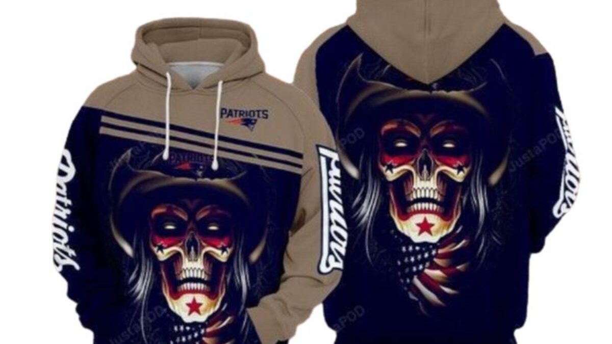 Patriots skull outlet hoodie