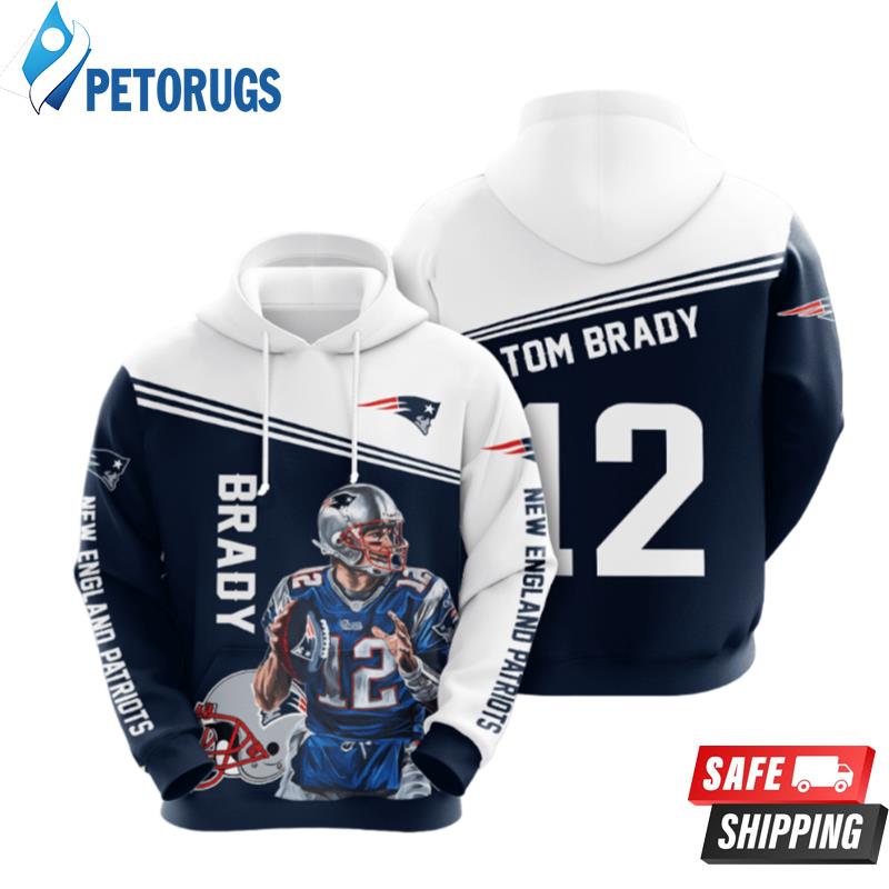 New England Patriots Tom Brady 3D Hoodie
