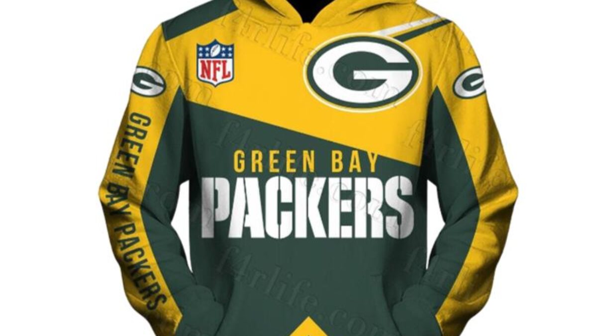 Oversized Hoodies Green Bay Packers Football Team 3D Printed Men