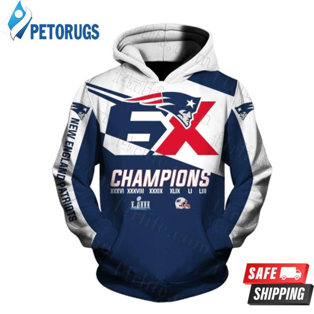 Patriots Super Bowl 6X Champions Jacket