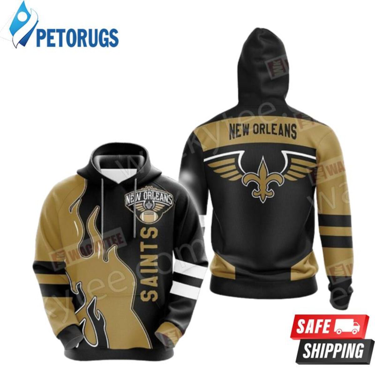 New Orleans Saints NFL American Football Team Cardigan Style 3D