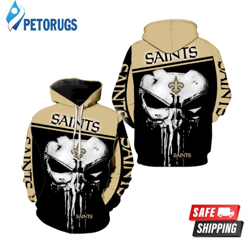 New Orleans Saints Punisher For Men And Women 3D Hoodie