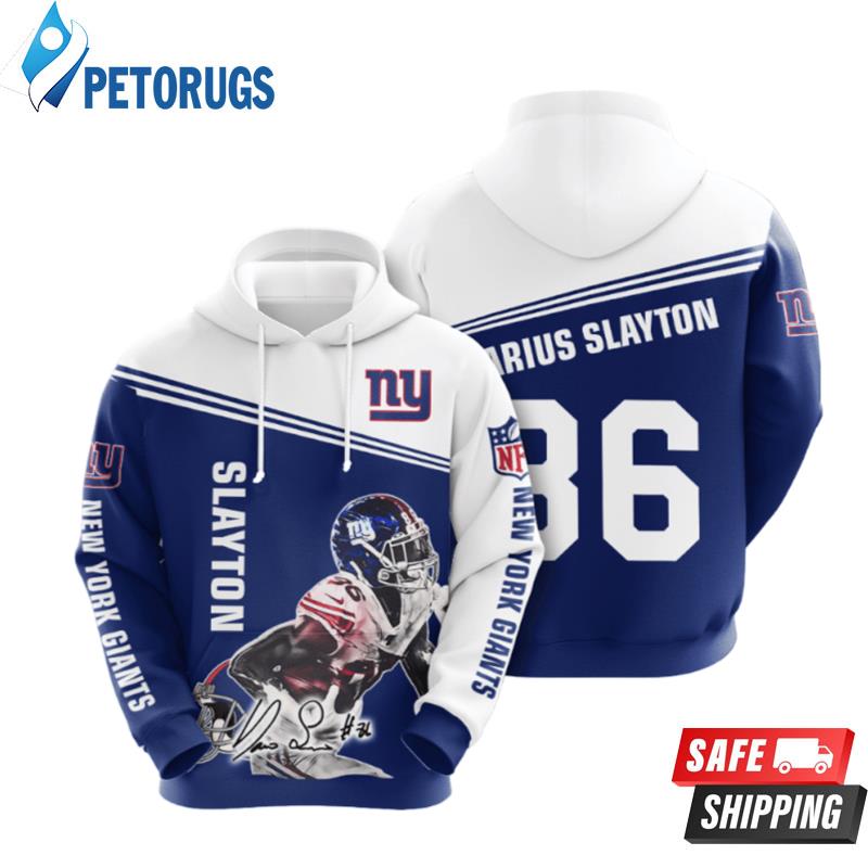 New York Giants Hiphop Skeleton 3D Hoodie - Peto Rugs