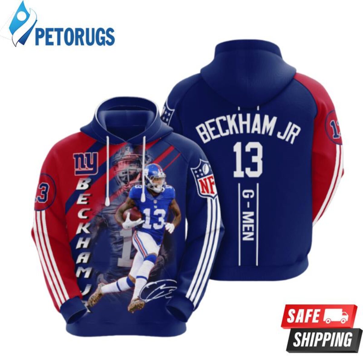 Custom Name New York Giants 3D Unisex Hoodie