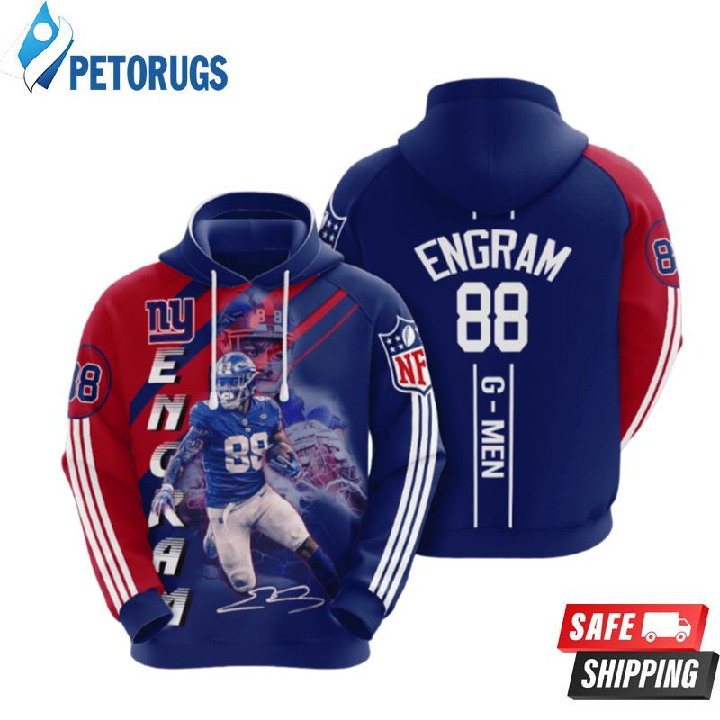 New York Giants Evan Engram 3D Hoodie