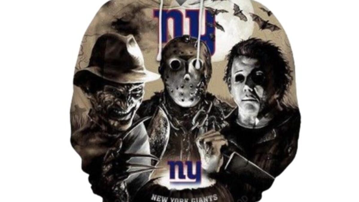 NY Giants Youth Apparel 3D Jason Voorhees Michael Myers Freddy Krueger Gift  - Personalized Gifts: Family, Sports, Occasions, Trending