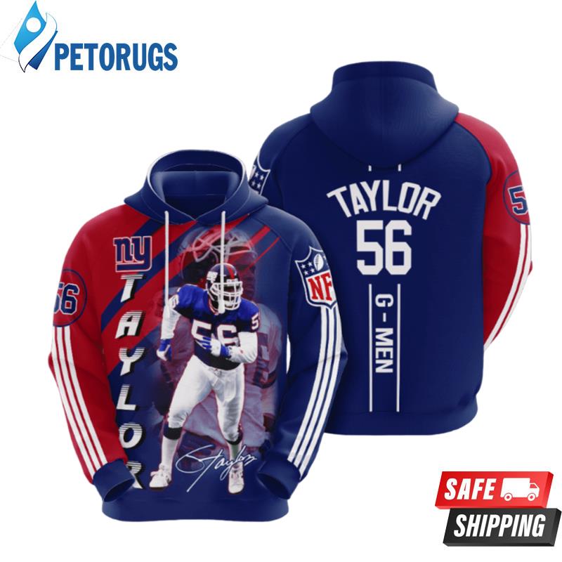 New York Giants Lawrence Taylor 3D Hoodie